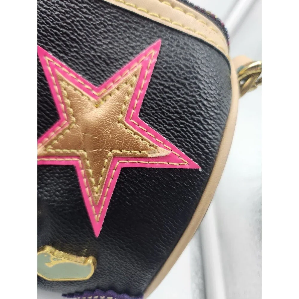 Vtg Dooney and Bourke Lindsay Lohan Barrel Bag Colorful Alphabet Satchel Y2K #2